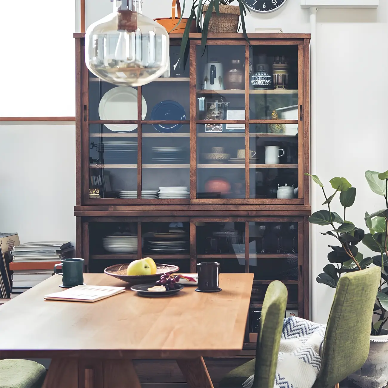 Durable Wooden Display Cabinet with Adjustable Shelves for Home Image - 6 | homeyfad