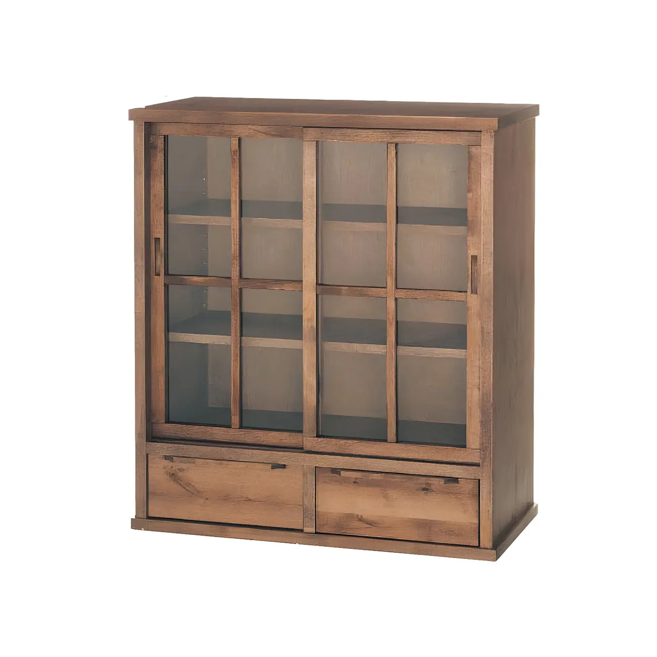 Durable Wooden Display Cabinet with Adjustable Shelves for Home Image - 8 | homeyfad