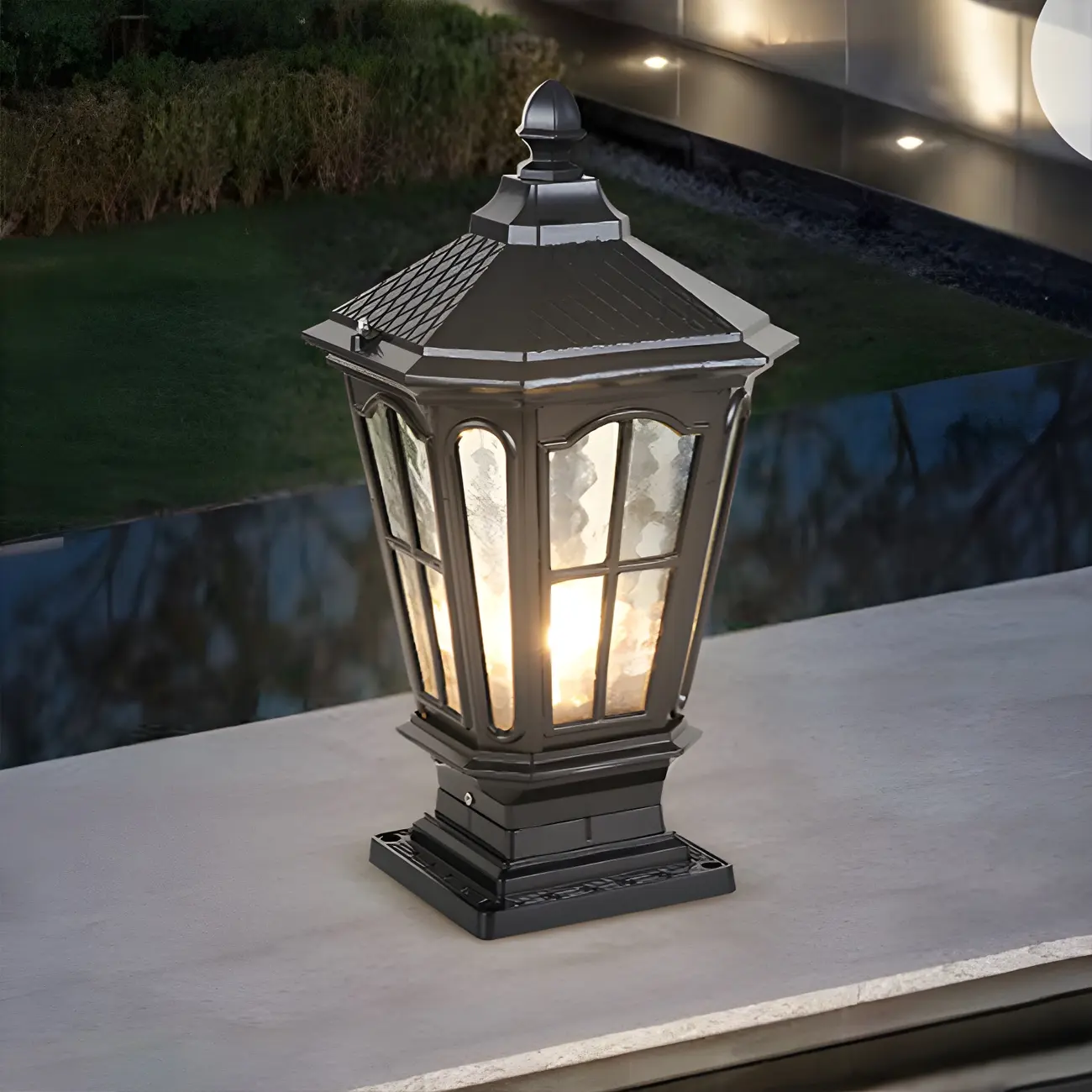 Outdoor Bronze Black/Bronze Metal Solar Post Light Image - 15 | homeyfad