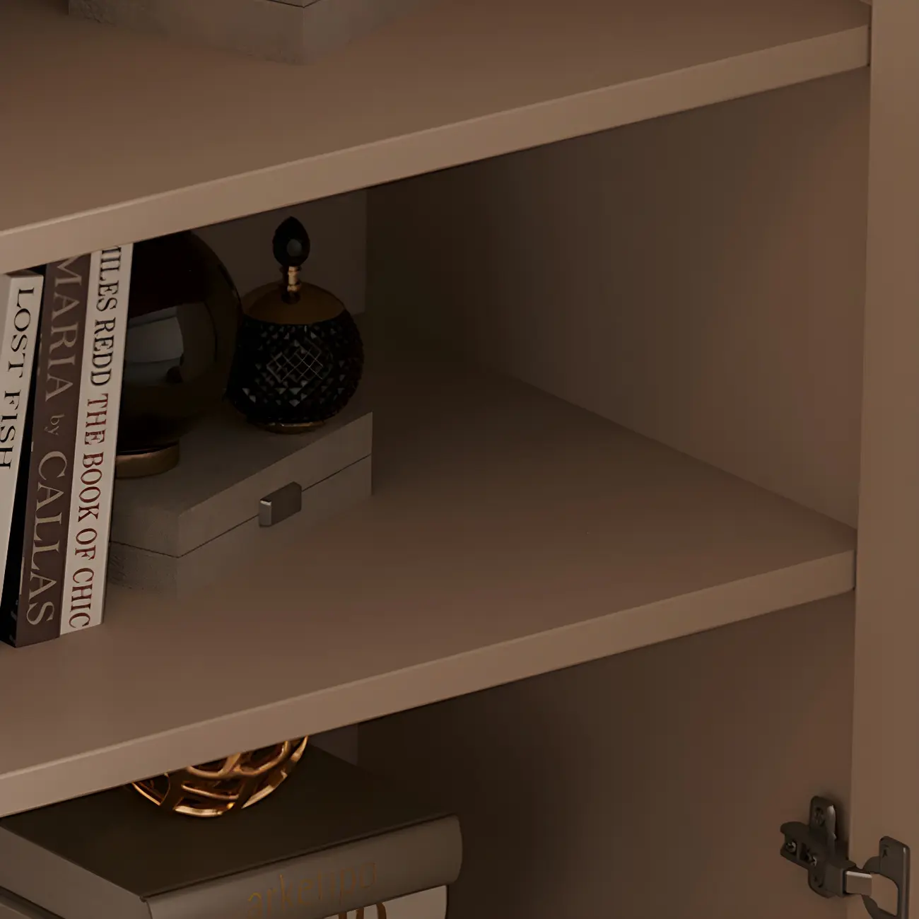 Glam Off-White Wooden Combo Dresser with Drawers for Bedroom Image - 10 | homeyfad