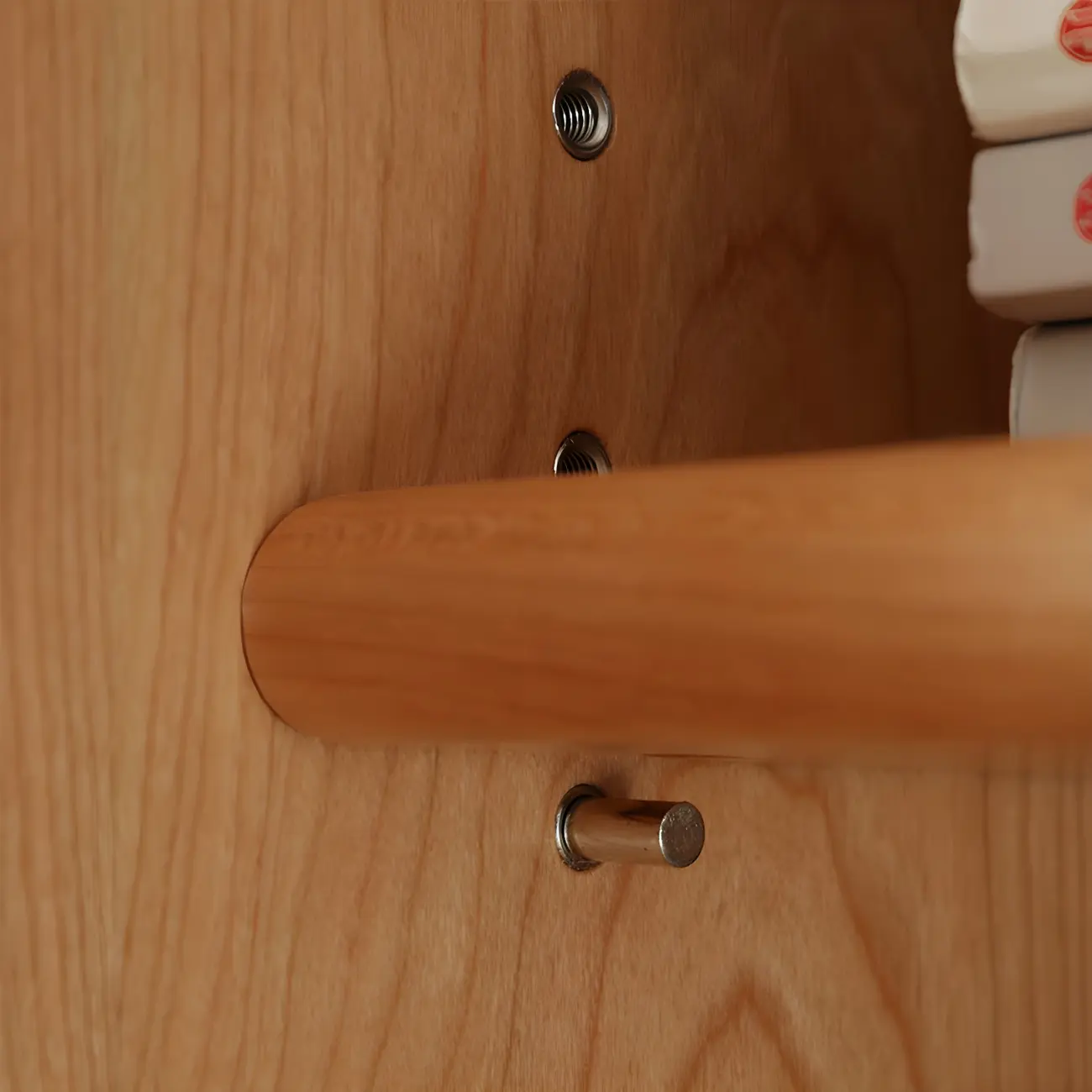 Retro Cherry Wood Glass Display Curio Cabinet for Living Room Image - 7 | homeyfad