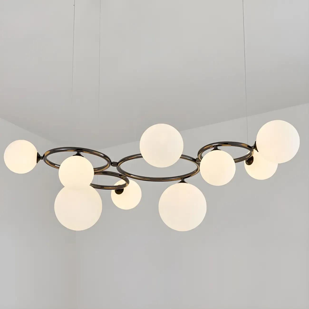 Artistic Modern Globe Glass Pendant Lights for Kitchen Image - 4