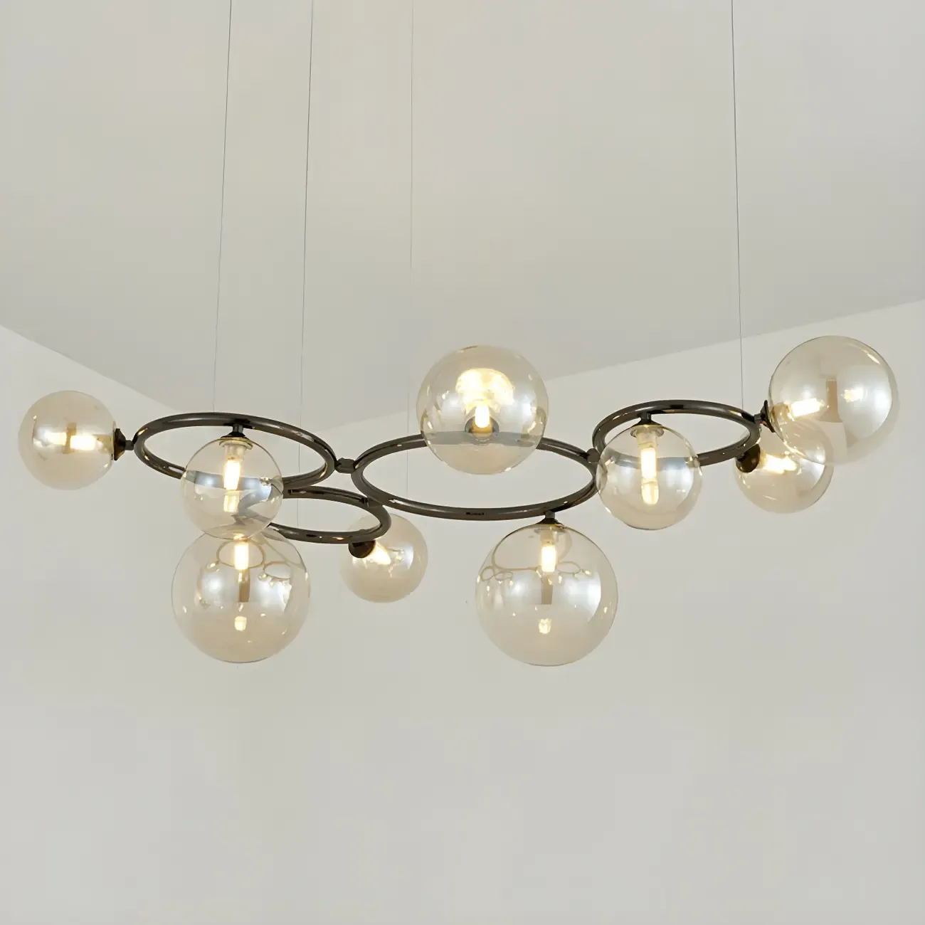Artistic Modern Globe Glass Pendant Lights for Kitchen Image - 7