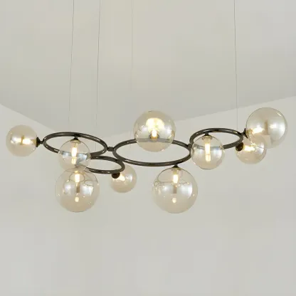 Artistic Modern Globe Glass Pendant Lights for Kitchen Image - 7