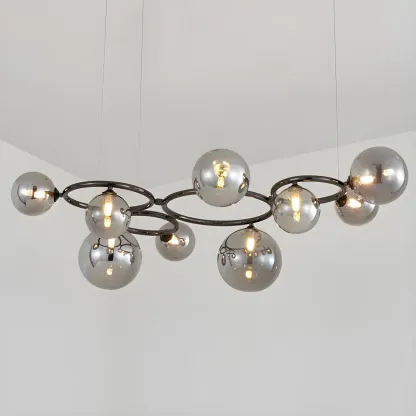 Artistic Modern Globe Glass Pendant Lights for Kitchen Image - 11