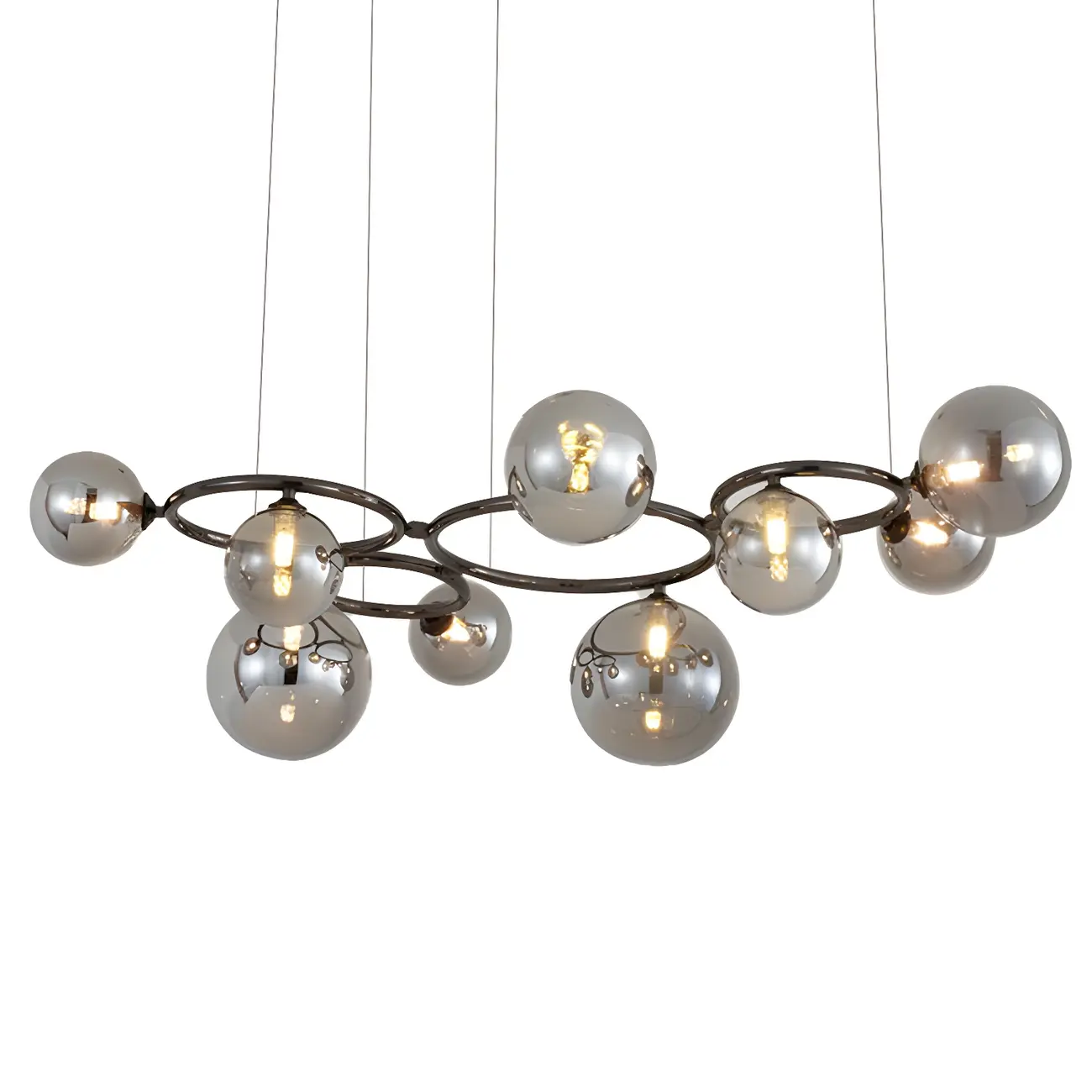 Artistic Modern Globe Glass Pendant Lights for Kitchen Image - 12 | homeyfad