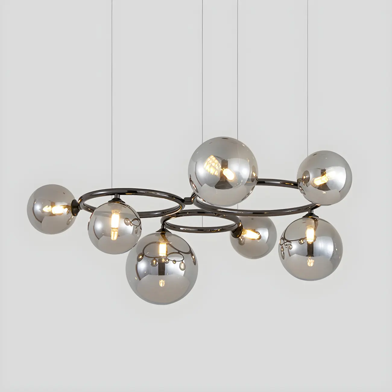 Artistic Modern Globe Glass Pendant Lights for Kitchen Image - 14 | homeyfad
