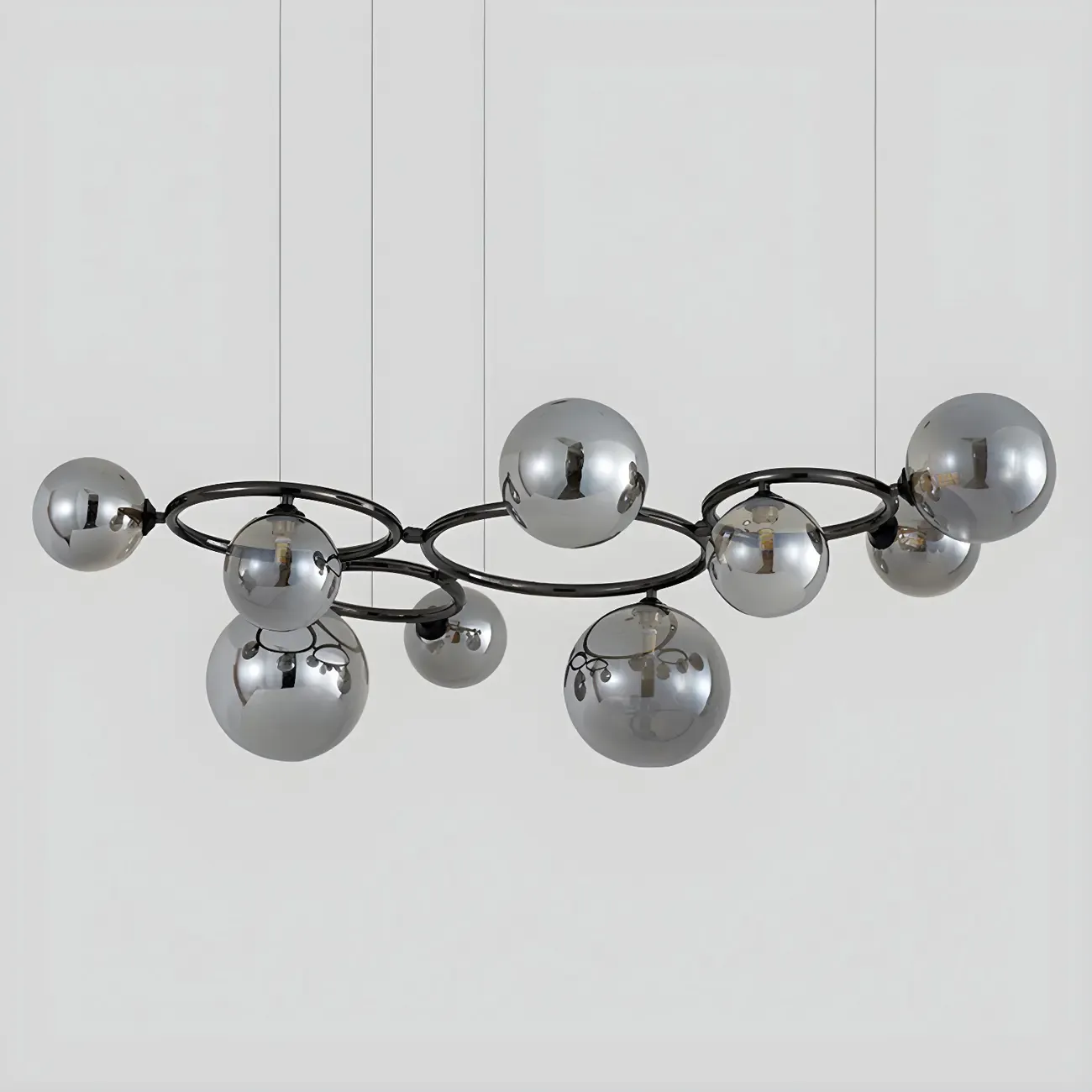 Artistic Modern Globe Glass Pendant Lights for Kitchen Image - 15