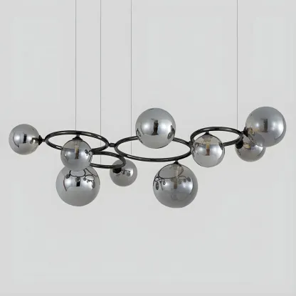 Artistic Modern Globe Glass Pendant Lights for Kitchen Image - 15