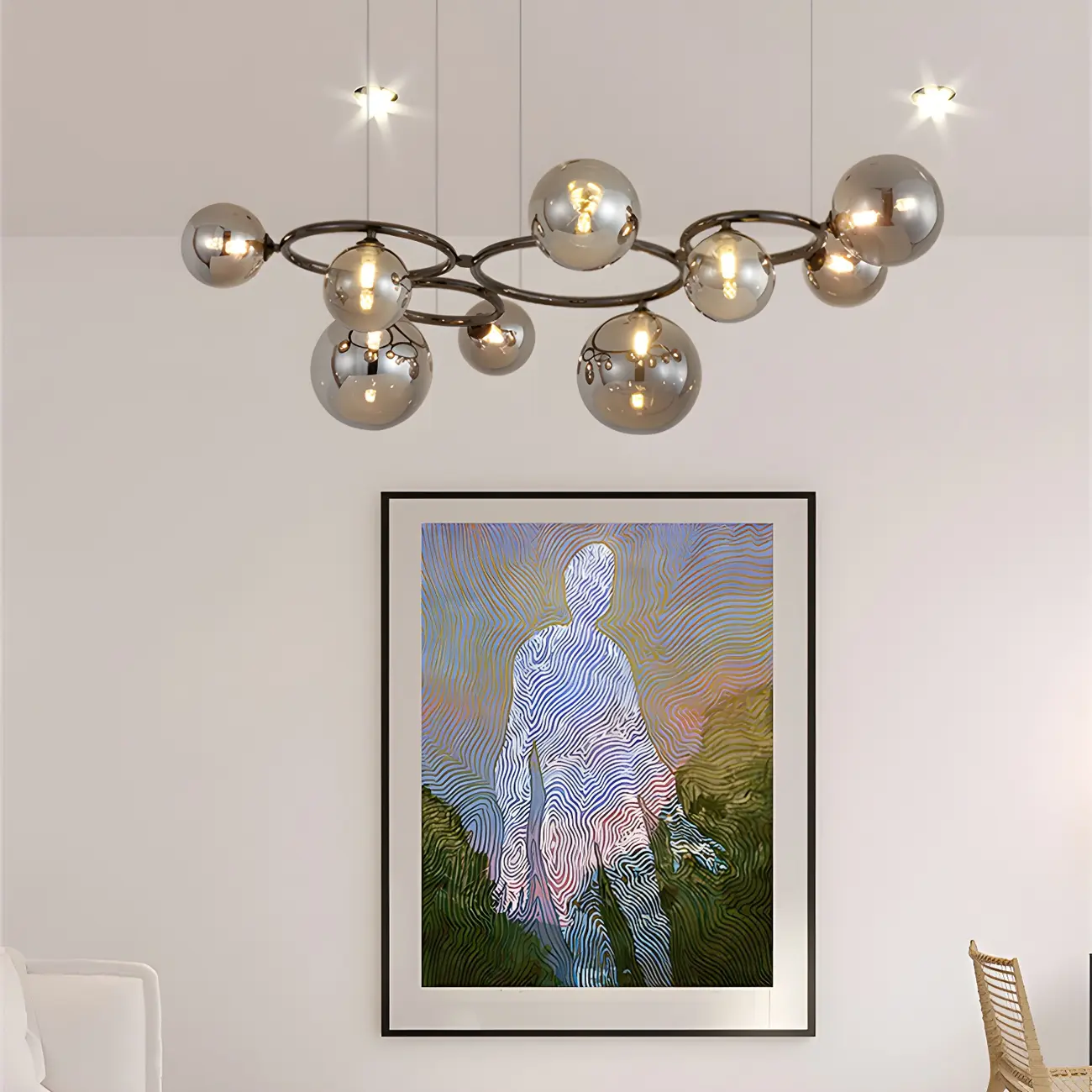 Artistic Modern Globe Glass Pendant Lights for Kitchen Image - 19 | homeyfad