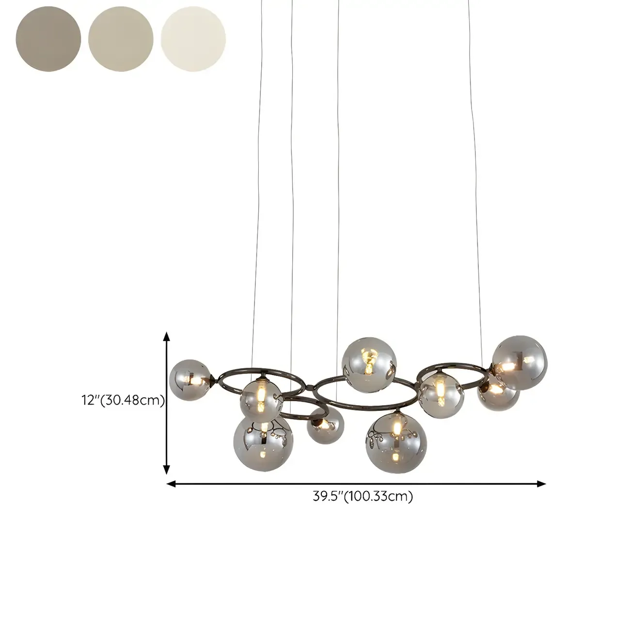 Artistic Modern Globe Glass Pendant Lights for Kitchen Image - 23