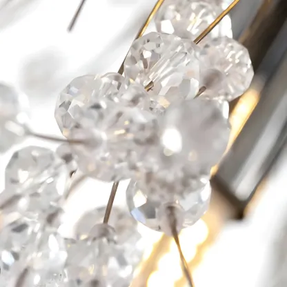 Gold Crystal Explosion Glass Modern Black Chandelier Image - 22