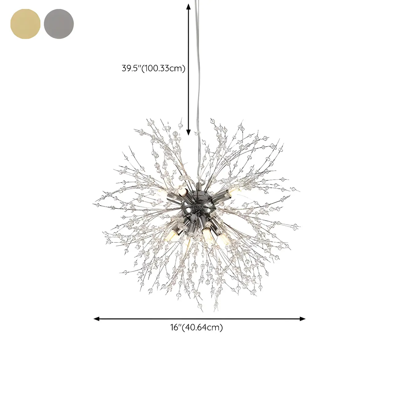 Gold Crystal Explosion Glass Modern Black Chandelier #size | homeyfad