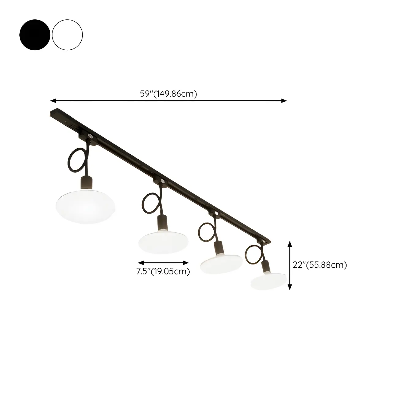 5-Light Modern LED Track Lighting with Adjustable Head | homeyfad