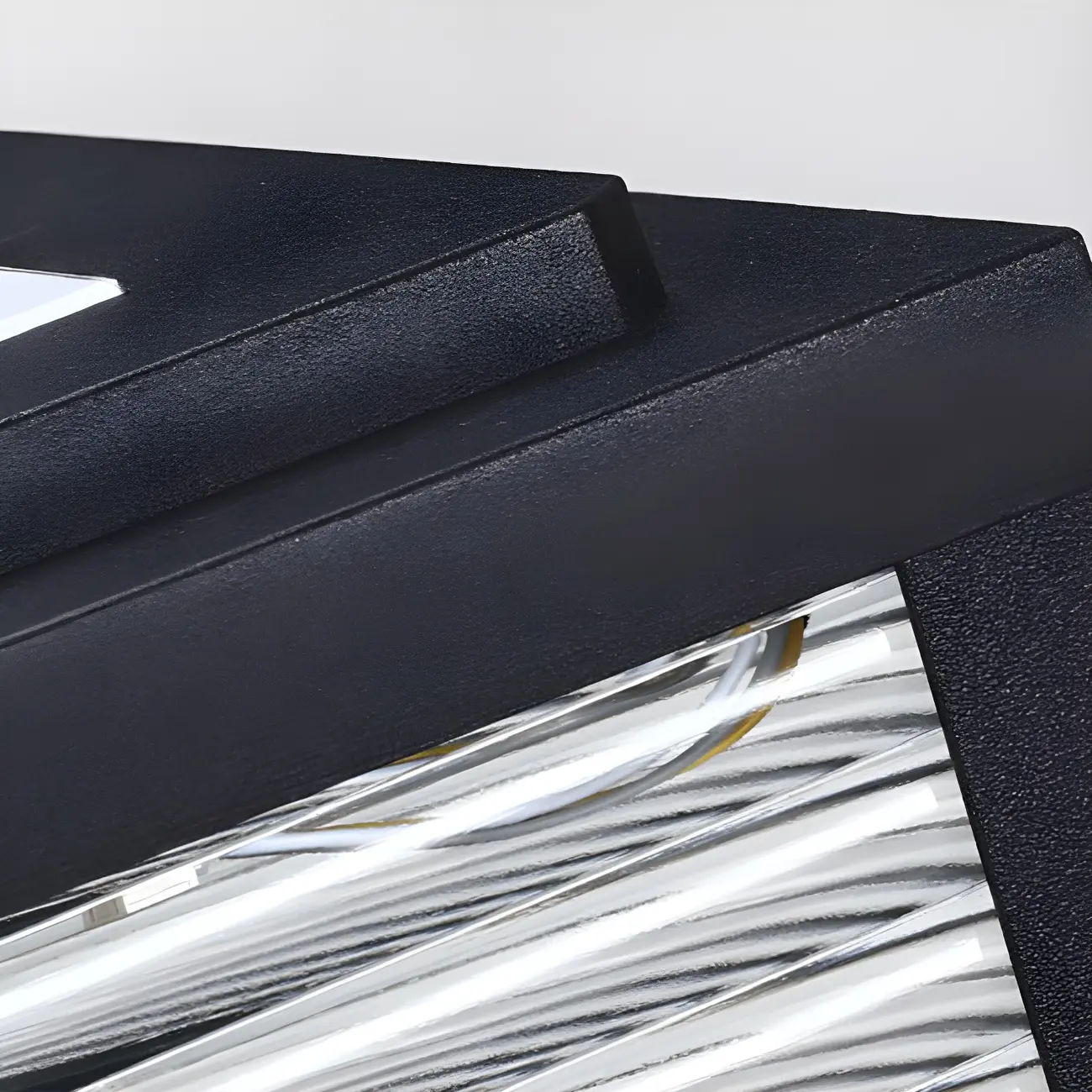 Solar Black Metal Modern Cube Post Cap Light Image - 16 | homeyfad