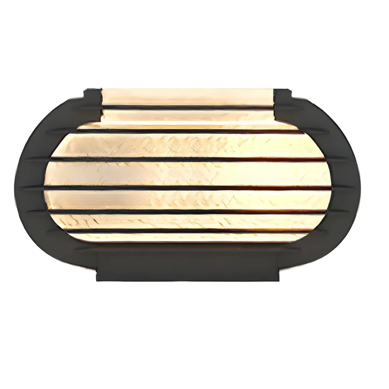 Solar Black Ribbed Metal Clear Class Post Cap Light Image - 9 | homeyfad