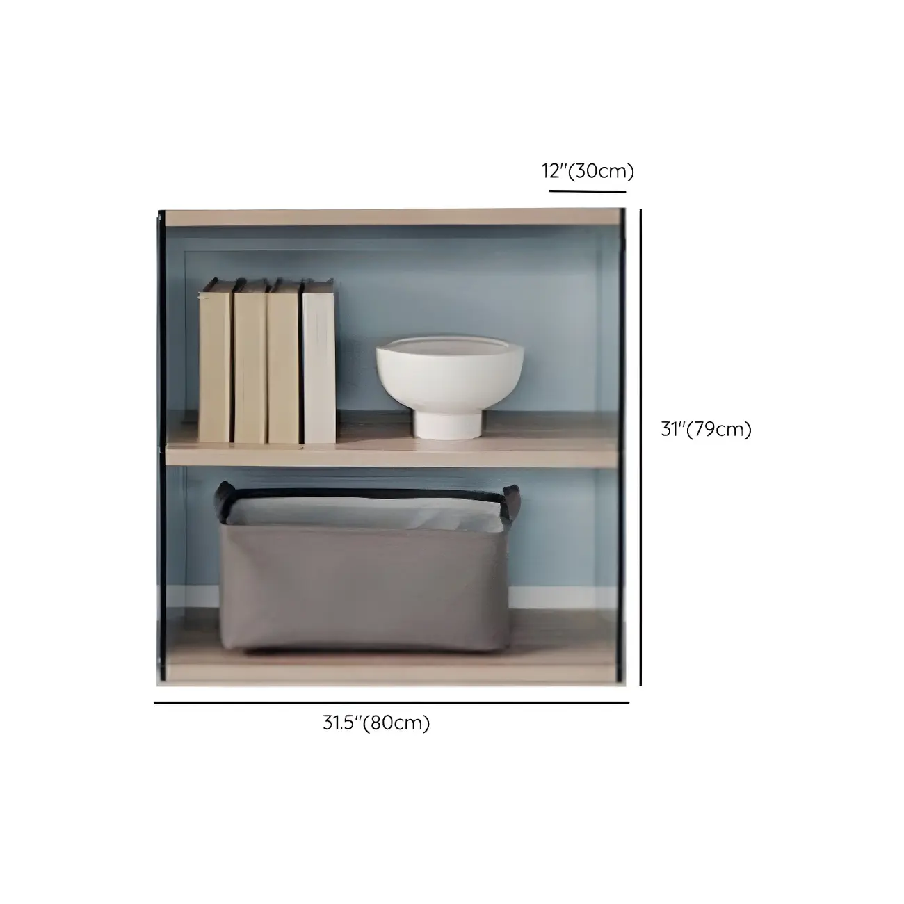 Trendy Glass and Wood Open Display Etagere Bookcase Image - 16 | homeyfad