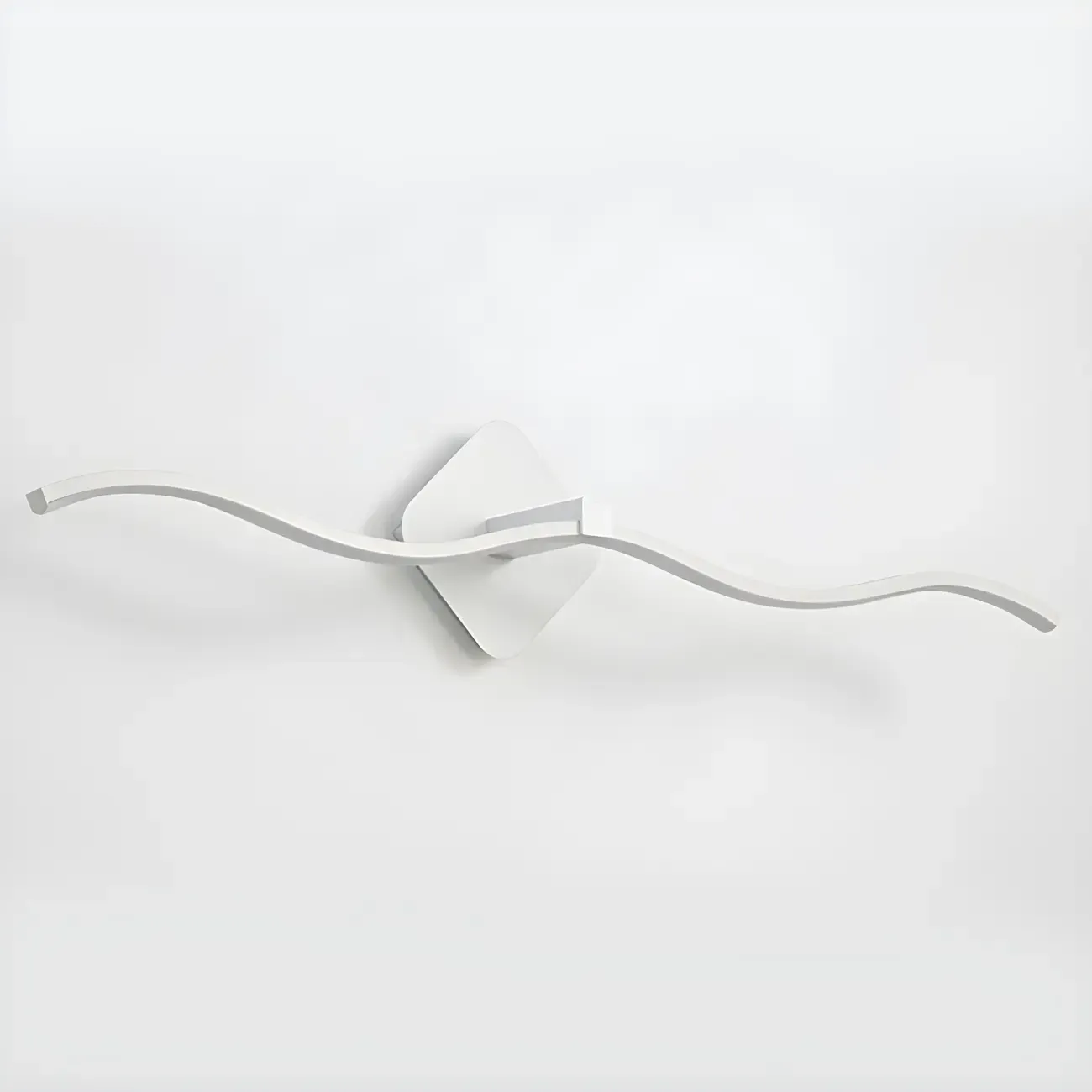 Wave LED Vanity Light with Silica Shade for Bathroom Image - 16