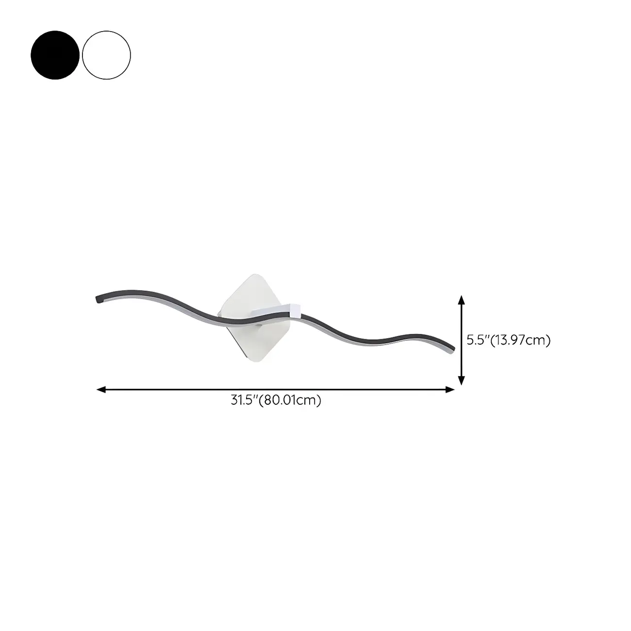 Wave LED Vanity Light with Silica Shade for Bathroom Image - 20 | homeyfad