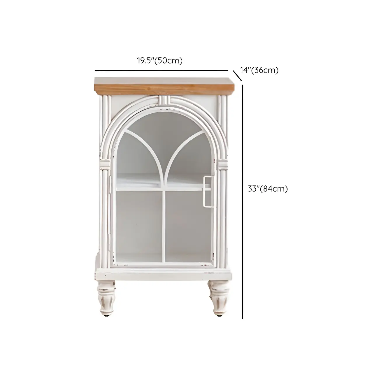 French Country Rectangular Metal Display Bookcase with Shelves #size | homeyfad