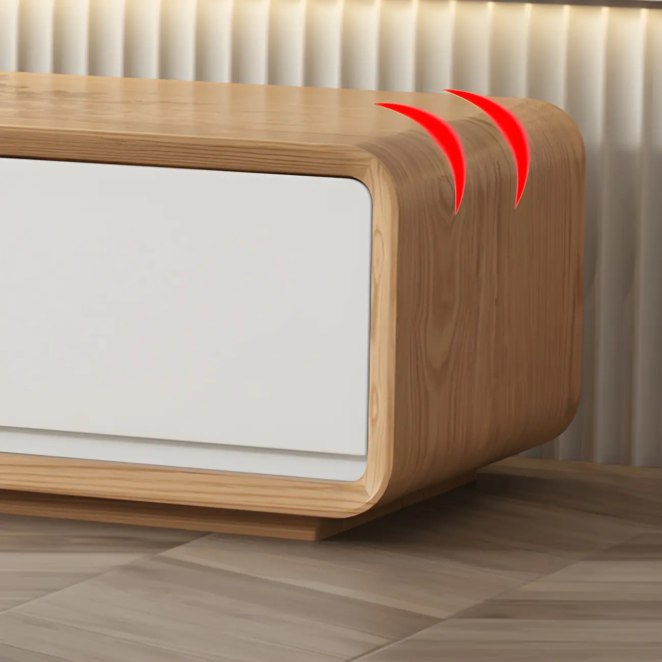 Modern Wooden Floating TV Stand with Drawers Storage for Home Image - 8 | homeyfad