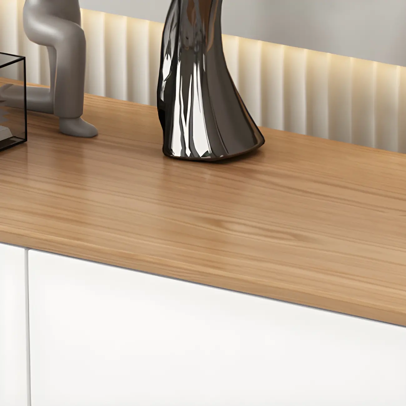 Modern Wooden Floating TV Stand with Drawers Storage for Home Image - 11 | homeyfad