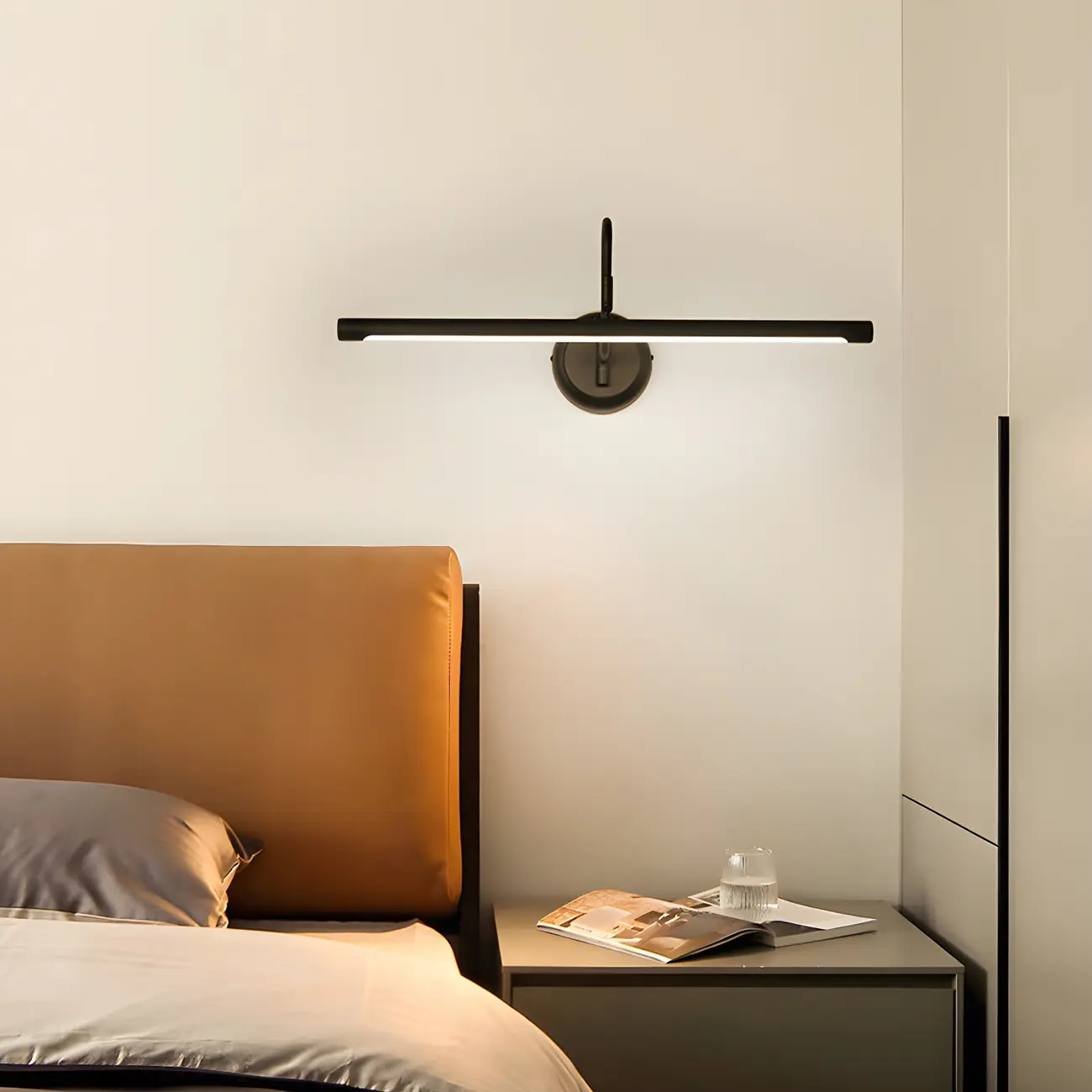 Wall-Mounted Linear Black Bathroom LED Vanity Light Image - 2 | homeyfad