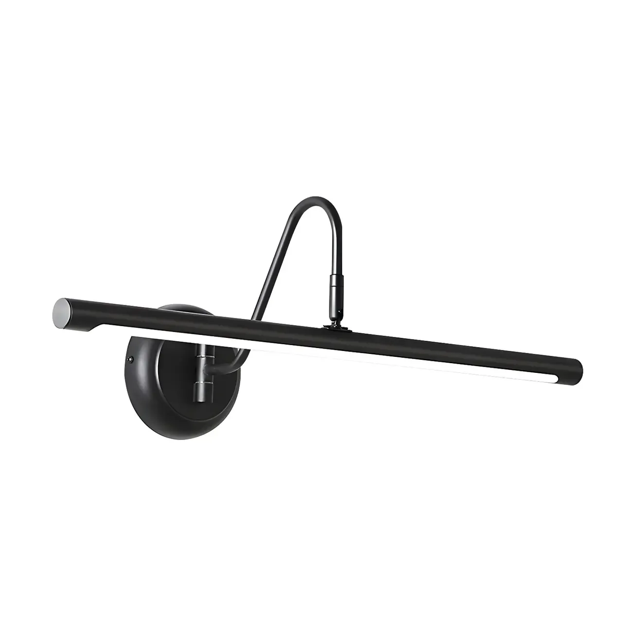 Wall-Mounted Linear Black Bathroom LED Vanity Light Image - 11