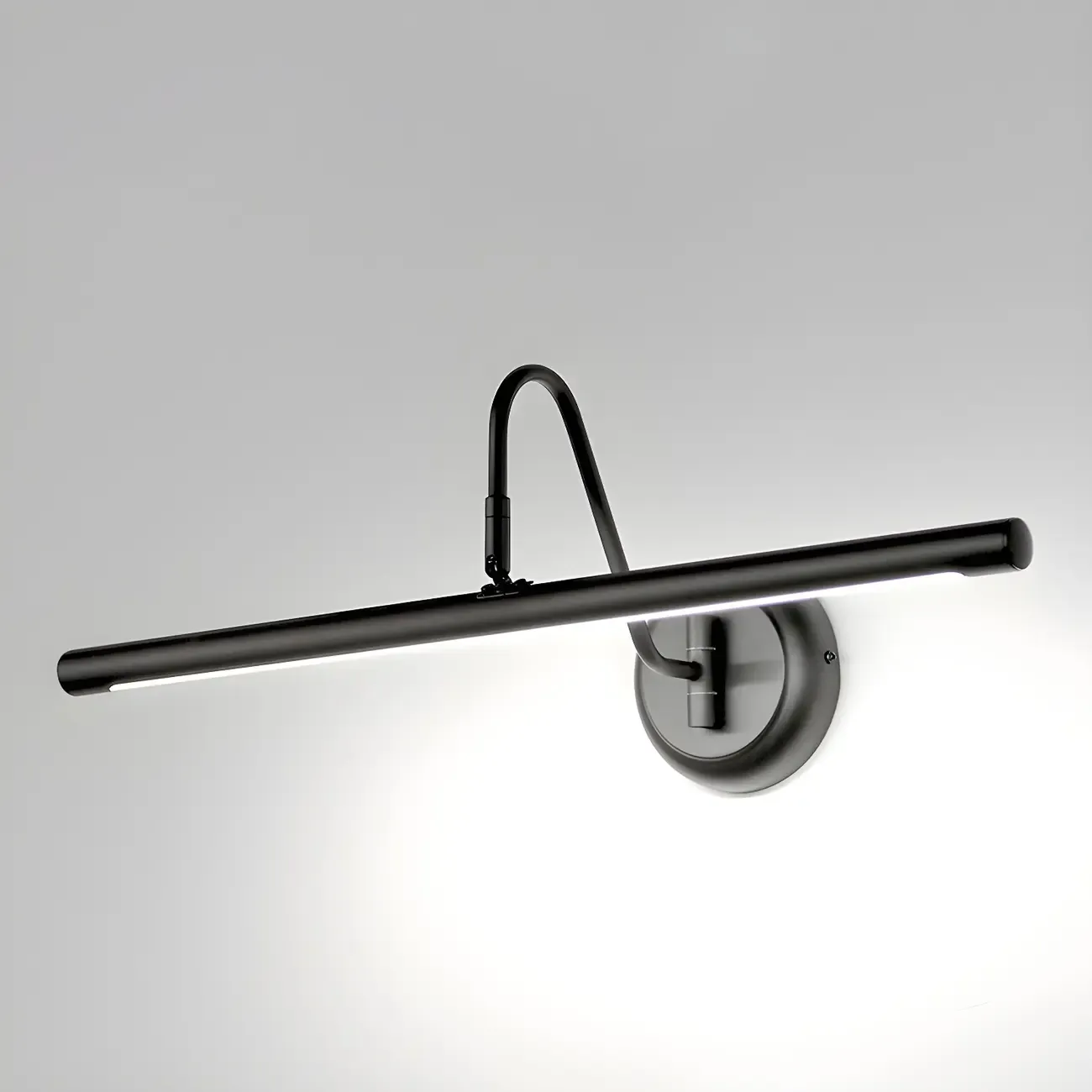 Wall-Mounted Linear Black Bathroom LED Vanity Light | HomeyFad