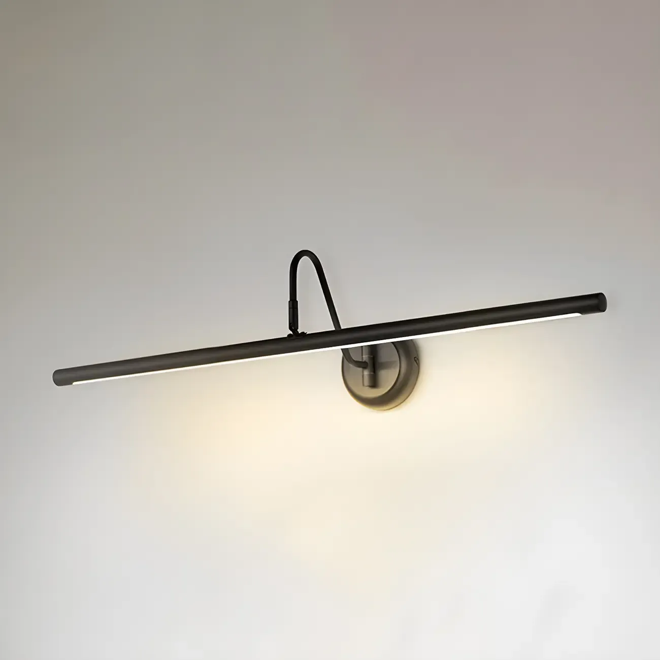Wall-Mounted Linear Black Bathroom LED Vanity Light Image - 13