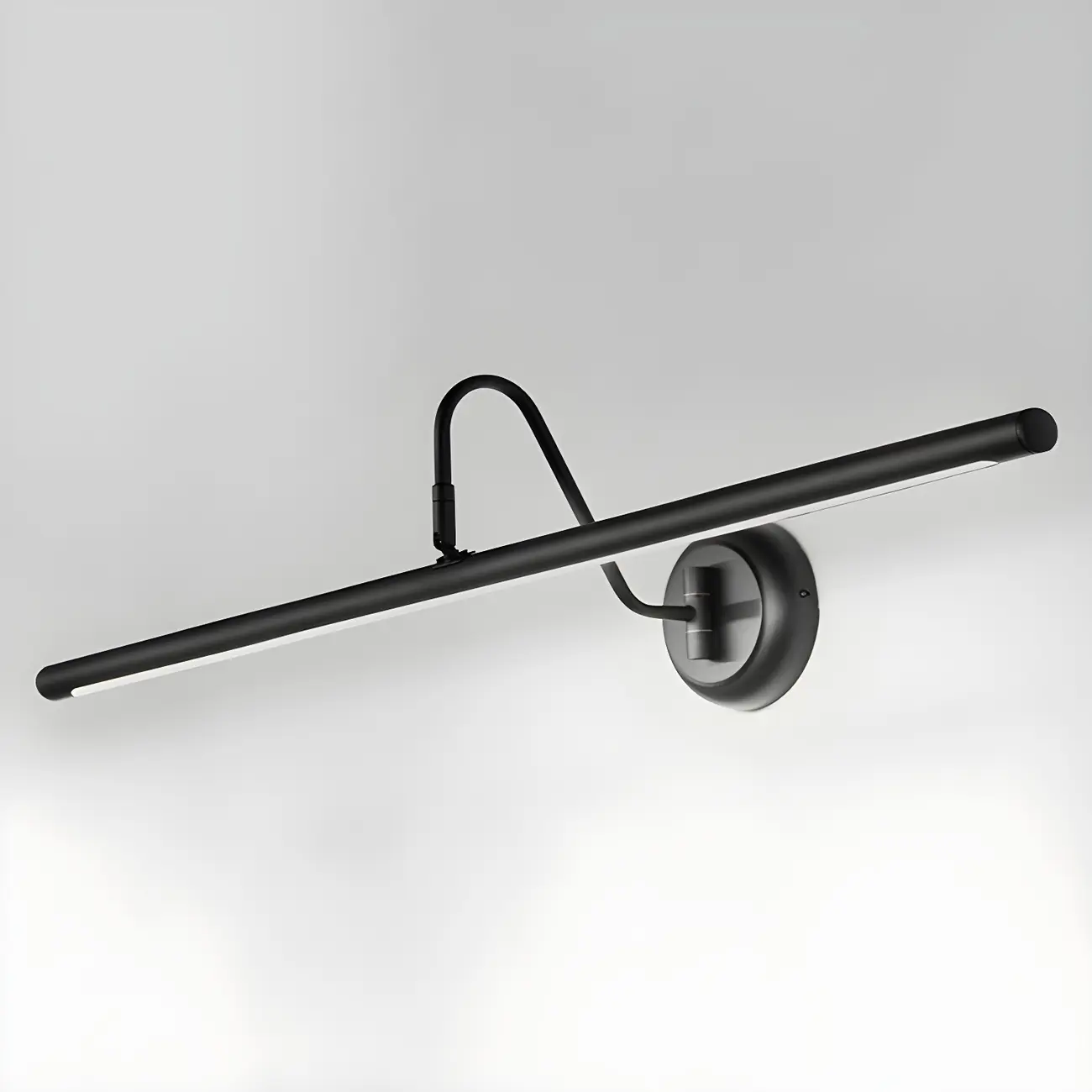 Wall-Mounted Linear Black Bathroom LED Vanity Light Image - 14 | homeyfad