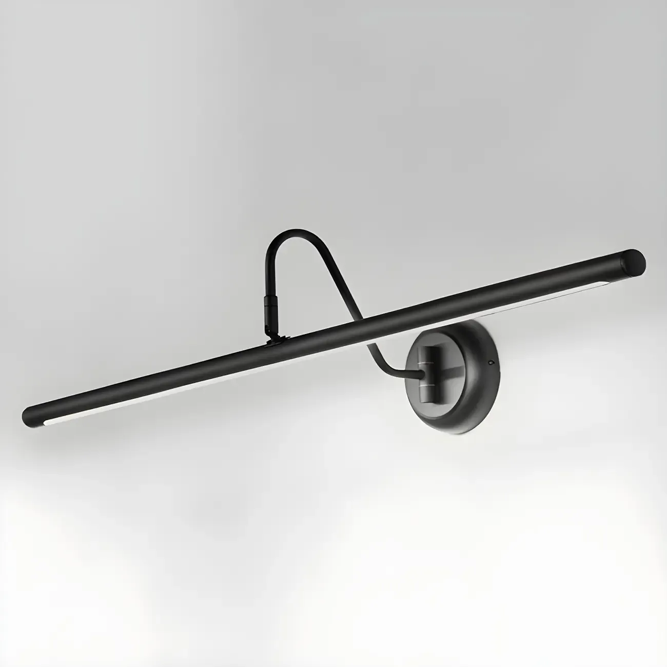 Wall-Mounted Linear Black Bathroom LED Vanity Light Image - 14