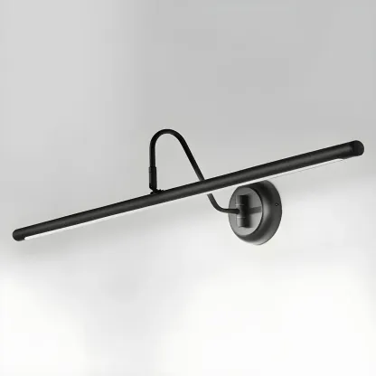 Wall-Mounted Linear Black Bathroom LED Vanity Light Image - 14