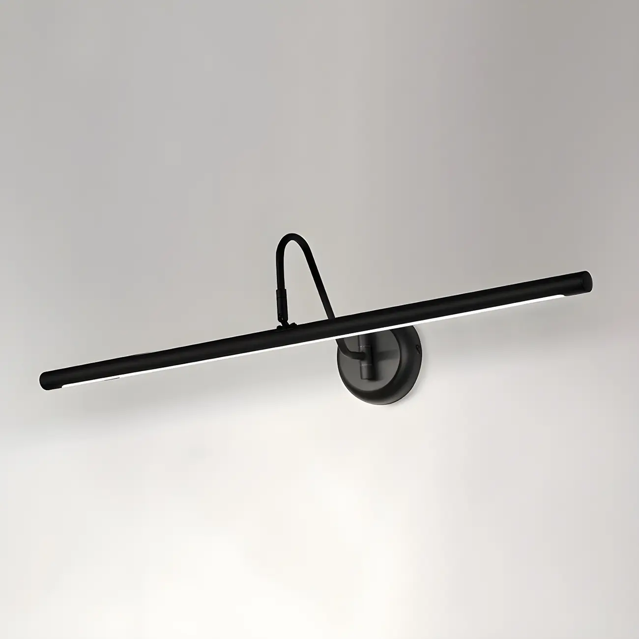 Wall-Mounted Linear Black Bathroom LED Vanity Light Image - 15 | homeyfad