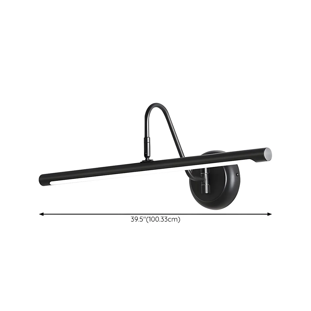 Wall-Mounted Linear Black Bathroom LED Vanity Light Image - 20 | homeyfad