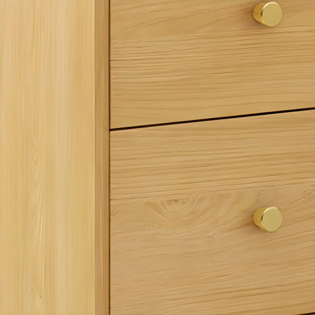 Vintage Wooden Dresser with Natural Finish and Metal Handles Image - 15 | homeyfad