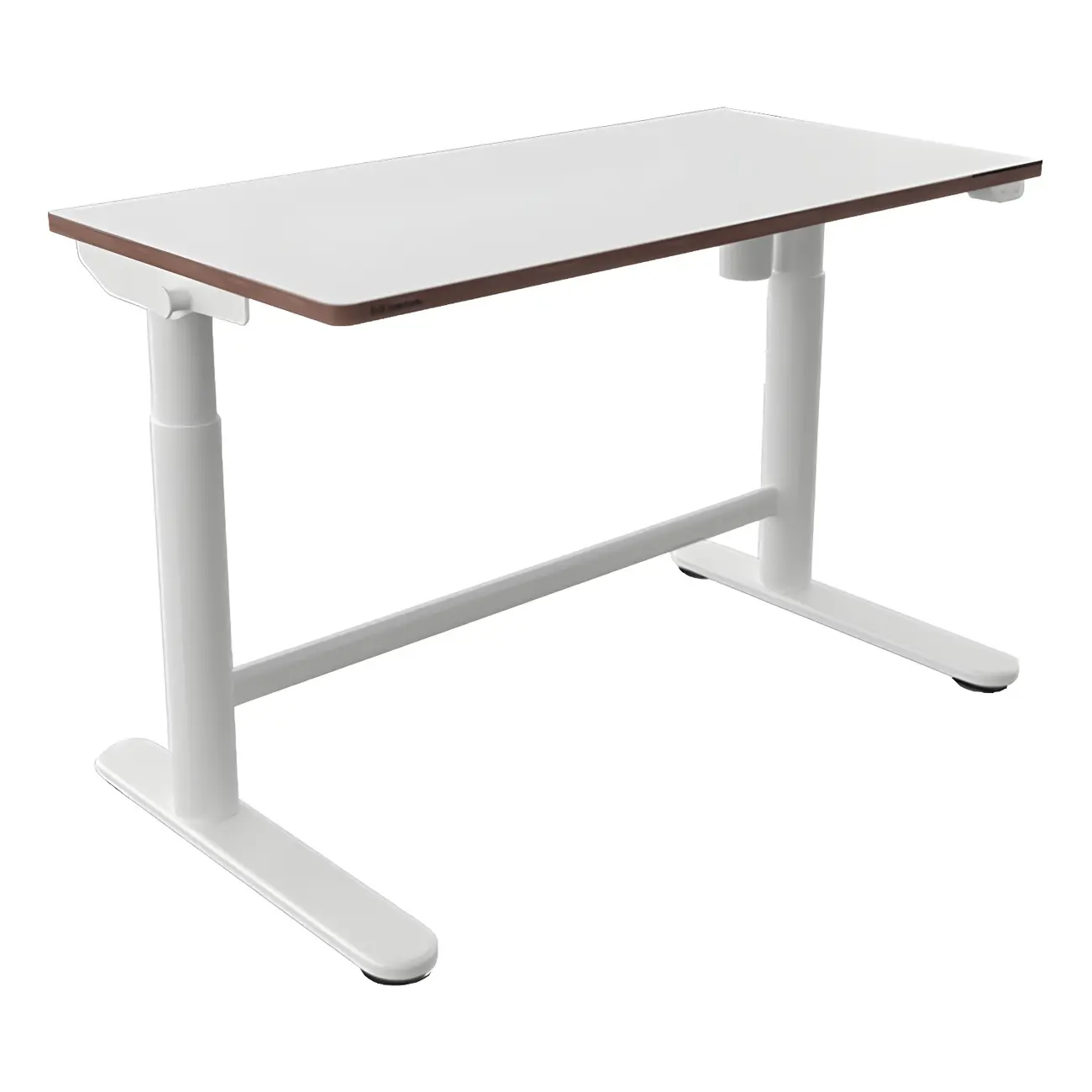 Traditional Wooden Adjustable Standing Desk with T-Shape Base Image - 6 | homeyfad