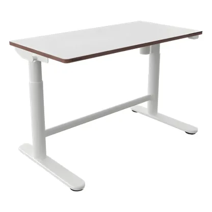 Traditional Wooden Adjustable Standing Desk with T-Shape Base Image - 6