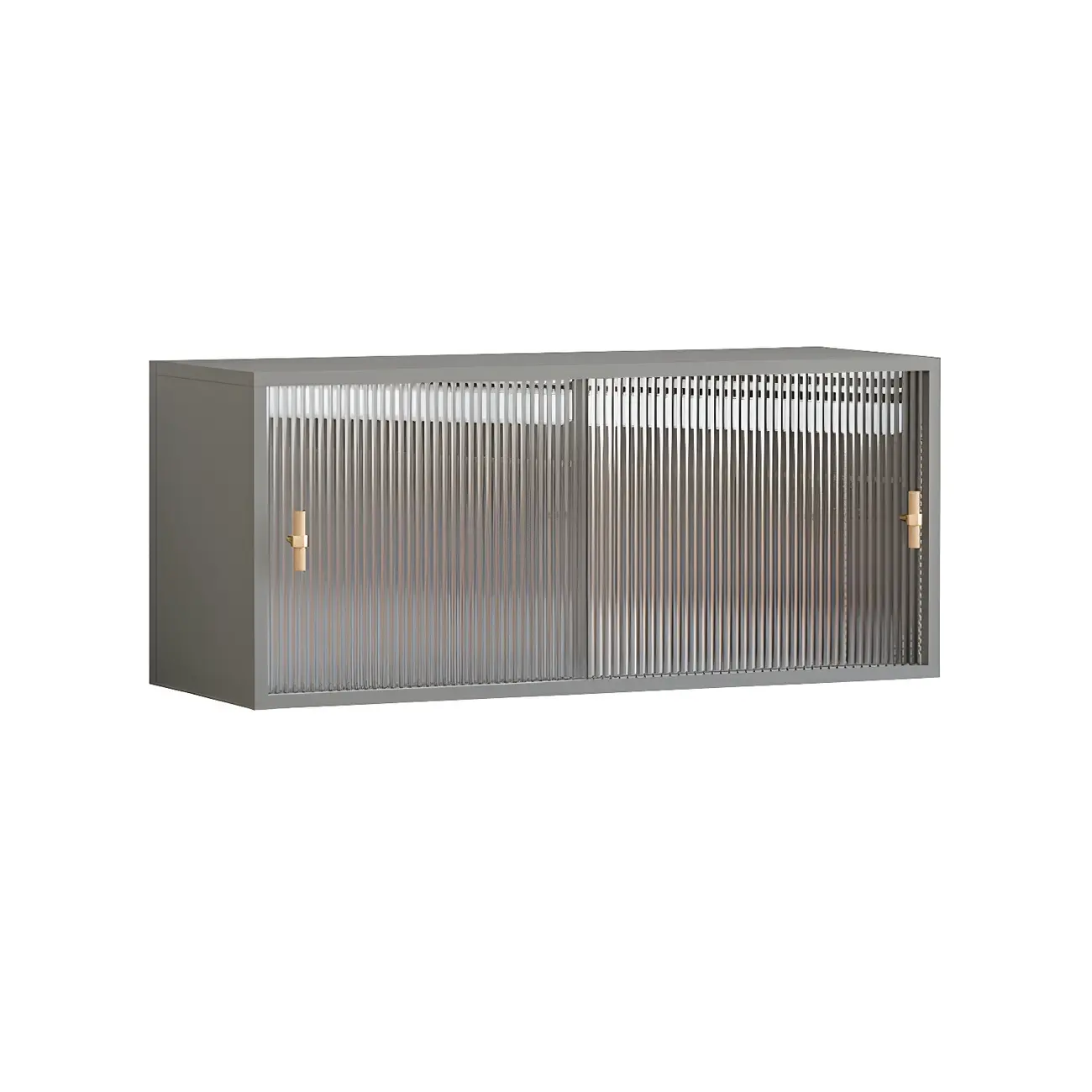 Living Room Rectangular Wood Glass Door Display Cabinet Image - 7 | homeyfad