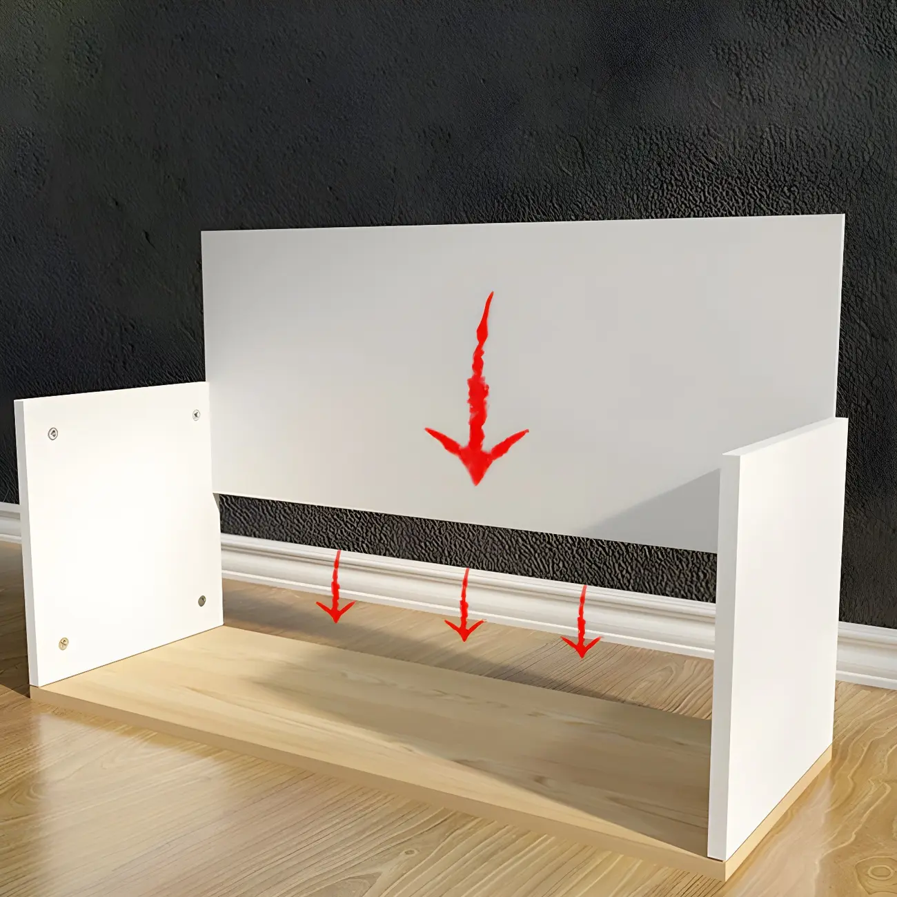 Living Room Rectangular Wood Glass Door Display Cabinet Image - 17 | homeyfad