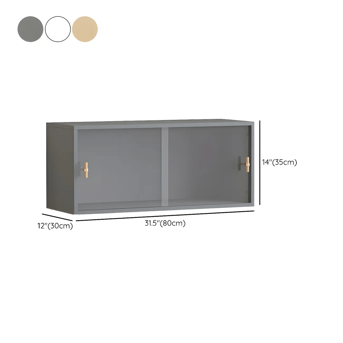 Living Room Rectangular Wood Glass Door Display Cabinet #size