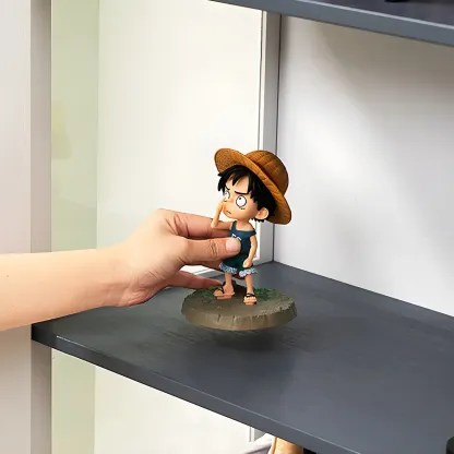 White Modern Bamboo Clear Figure Display Cabinets Image - 18