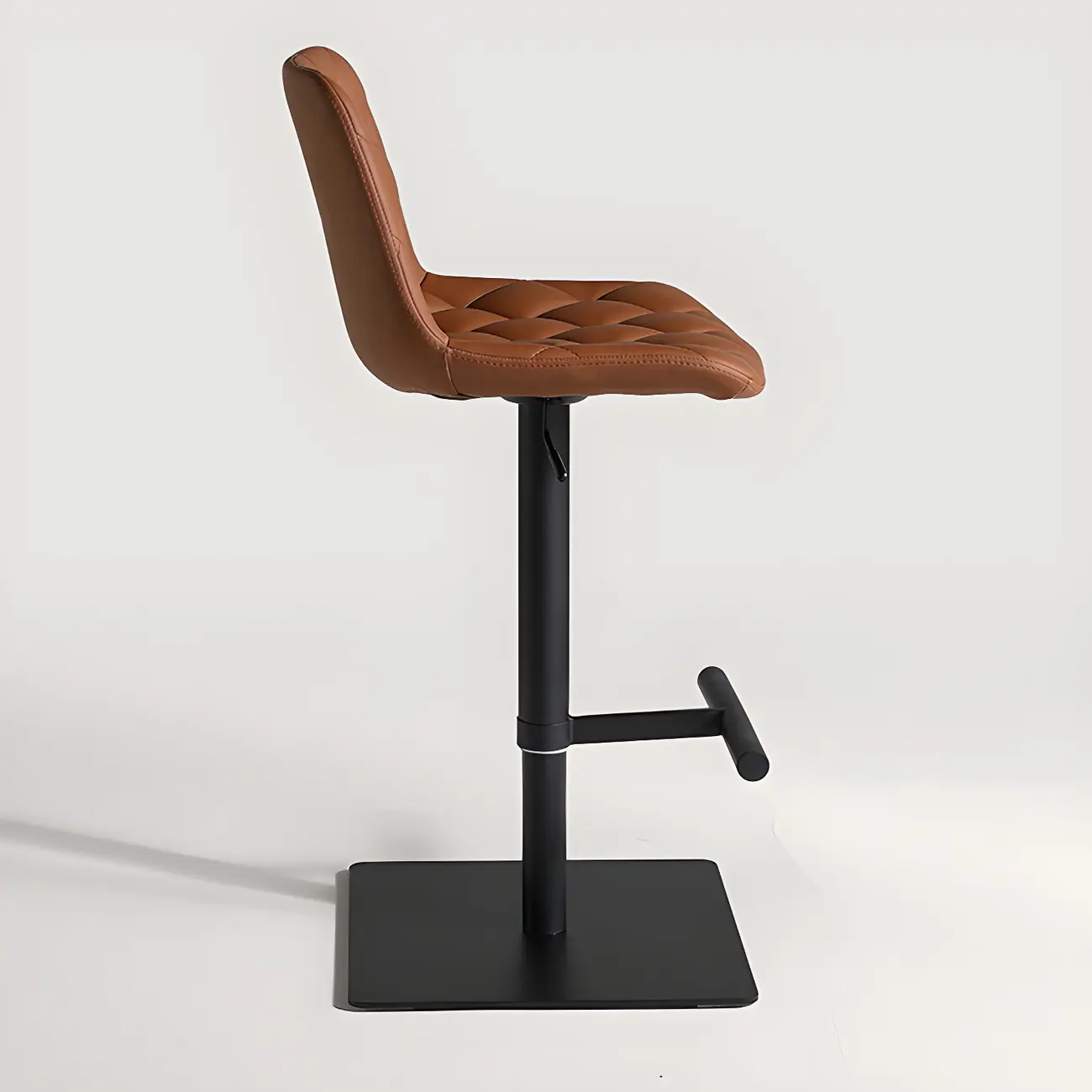 Modern Low Back Cushioned Swivel Adjustable Bar Stool Image - 10 | homeyfad