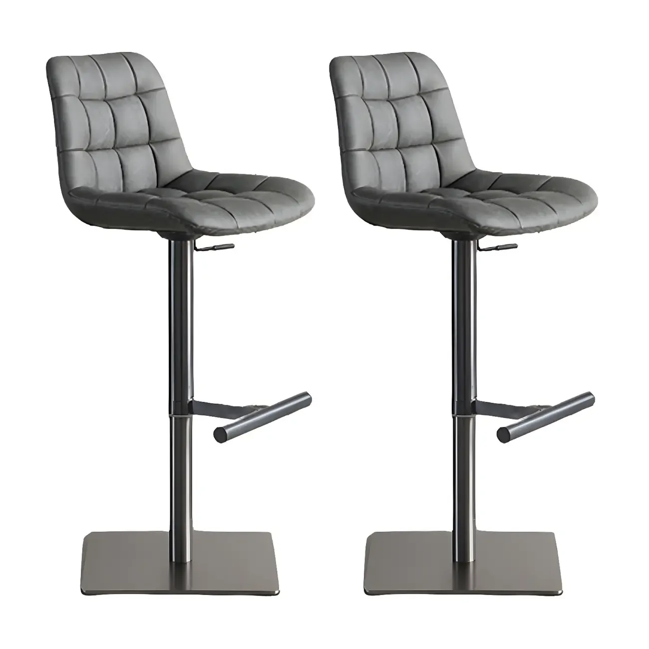 Modern Low Back Cushioned Swivel Adjustable Bar Stool | HomeyFad