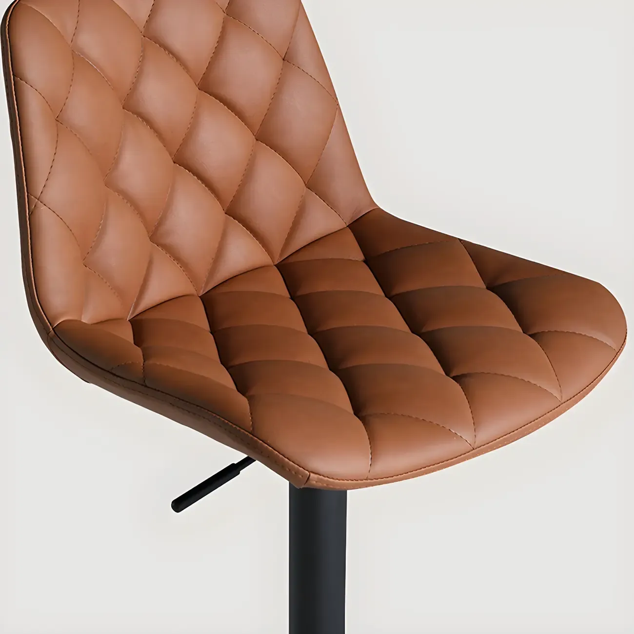 Modern Low Back Cushioned Swivel Adjustable Bar Stool Image - 5