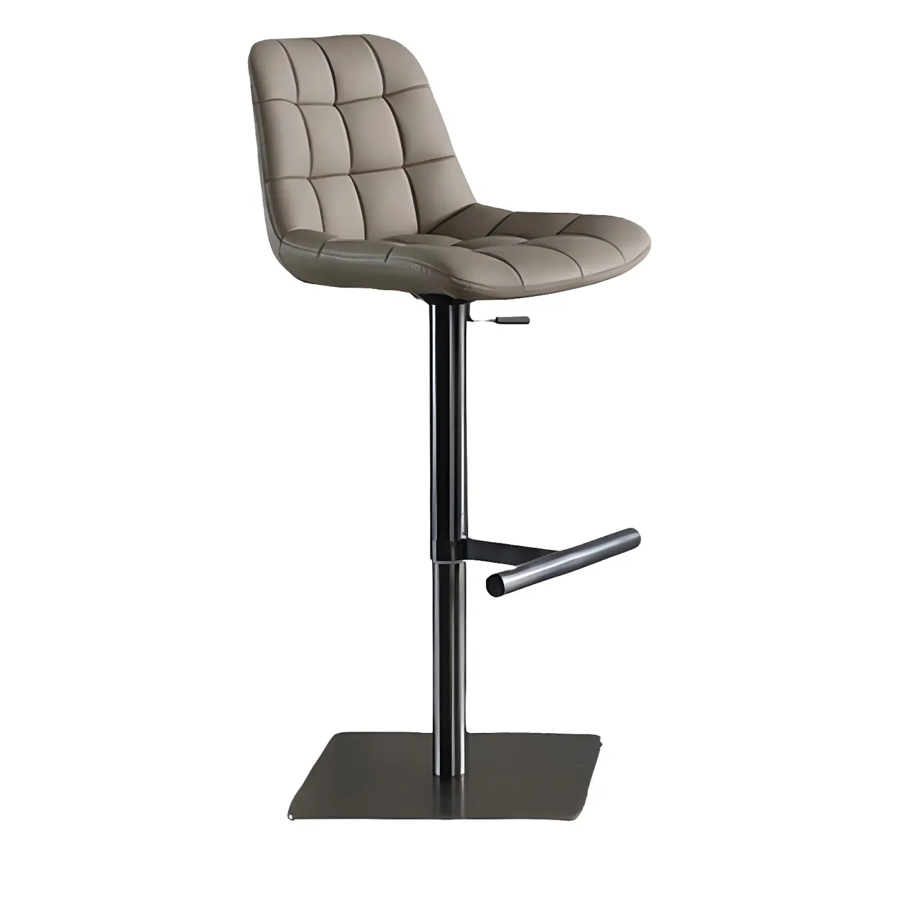 Modern Low Back Cushioned Swivel Adjustable Bar Stool Image - 22 | homeyfad
