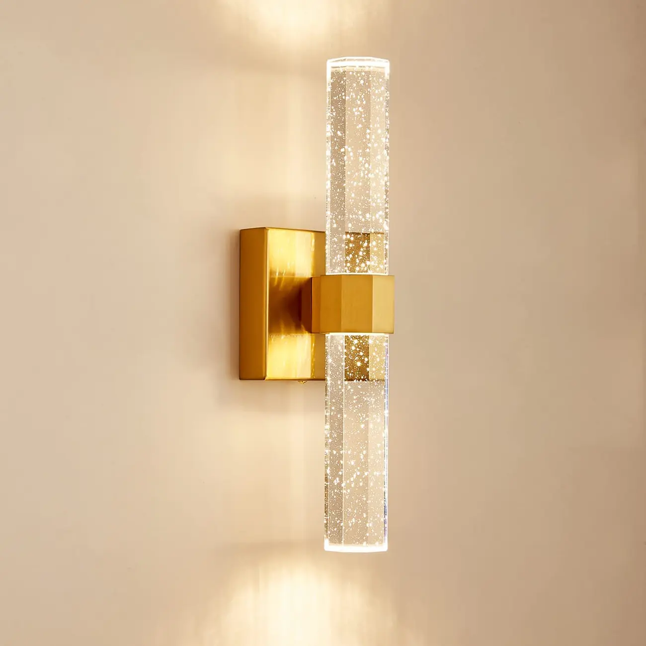 Stylish LED Vanity Light with Crystal Shade for Bathroom Image - 3 | homeyfad