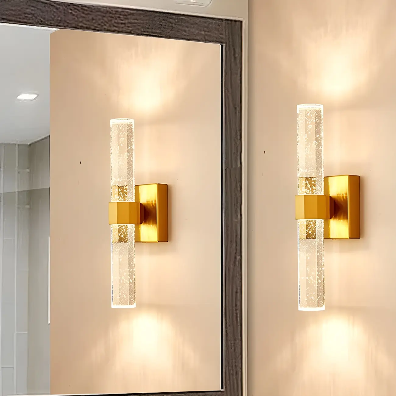 Stylish LED Vanity Light with Crystal Shade for Bathroom Image - 4 | homeyfad