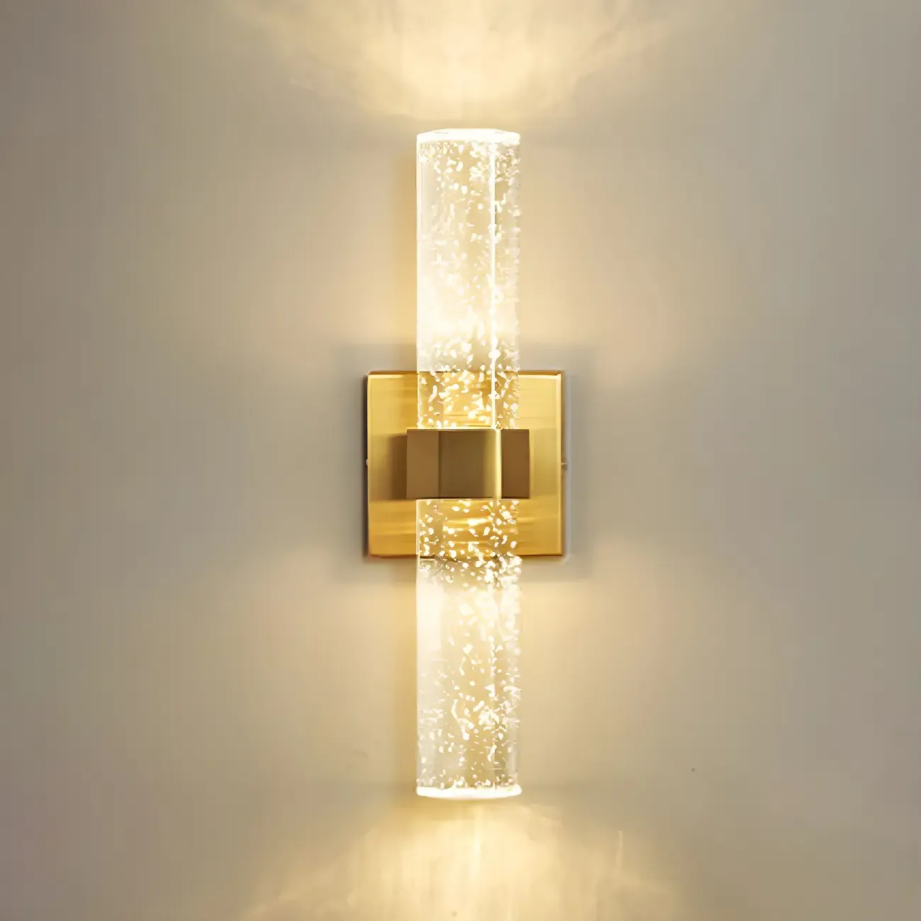 Stylish LED Vanity Light with Crystal Shade for Bathroom Image - 9