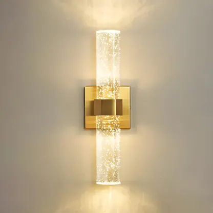 Stylish LED Vanity Light with Crystal Shade for Bathroom Image - 9